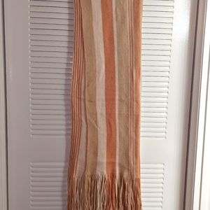 Free People Blush Pink Striped Scarf